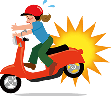 バイクによる事故